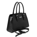 TL Bag Leather Handbag Black TL142147