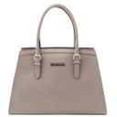 TL Bag Leather Handbag Light grey TL142147