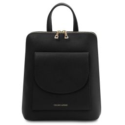 TL Bag Small Leather Backpack for Women Black TL142092