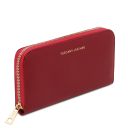 Venere Exclusive Leather Accordion Wallet With zip Closure Red TL142085