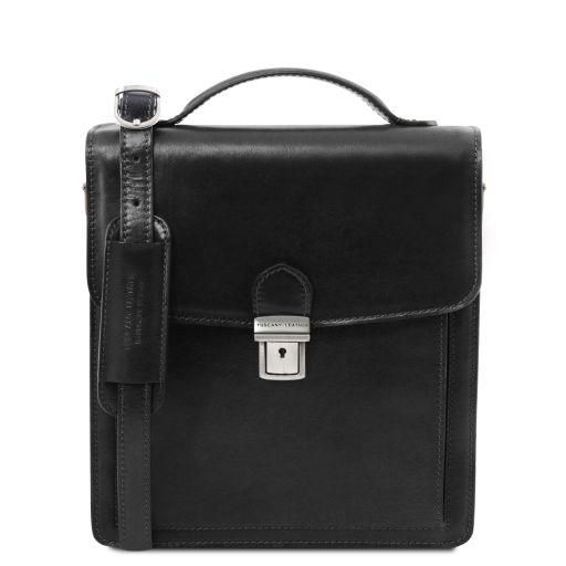 David Кожаная сумка через плечо - Малый размер Черный TL141425