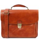 Business 4 Wheels Leather Trolley and Leather TL SMART Laptop Briefcase Мед TL142271