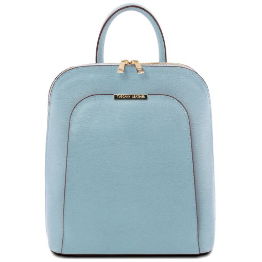 TL Bag Mochila Para Mujer en Piel Saffiano Azul claro TL141631