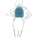 TL Bag Zaino da Donna in Pelle Morbida Azzurro TL142178