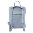 TL Bag Lederrucksack Für Damen aus Weichem Leder Himmelblau TL141682