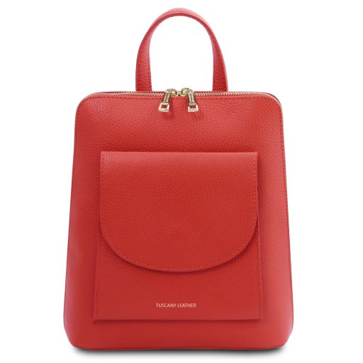 TL Bag Small Leather Backpack for Women Coral TL142092
