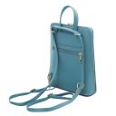 TL Bag Kleiner Damenrucksack aus Leder Hellblau TL142092