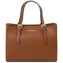 Aura Leather Handbag Коньяк TL141434