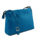 TL Bag Umhängetasche aus Weichem Leder Blau TL141720