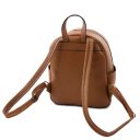 Salina Small Leather Backpack and Soft Leather Wallet for Women Коньяк TL142278