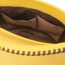 TL Bag Schultertasche aus Weichem Leder Gelb TL142087