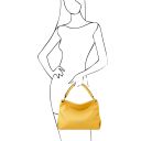 TL Bag Soft Leather Handbag Yellow TL142087