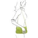 TL Bag Leather Shoulder bag Green TL142209