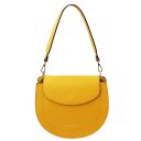 Tiche Sac Bandoulière en Cuir Jaune TL142100