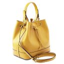 Minerva Beuteltasche aus Leder Gelb TL142145