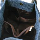 TL KeyLuck Tasche aus Geprägtem Leder Blau TL141573