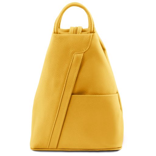 Shanghai Soft Leather Backpack Yellow TL141881