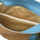 TL Bag Soft Leather Straw Effect Shopping bag Голубой TL142279