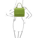 Silene Handtasche aus Kalbsleder Grün TL142152