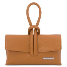 TL Bag Pochette in Pelle Cognac TL141990