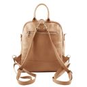 TL Bag Soft Leather Backpack for Women Champagne TL141509