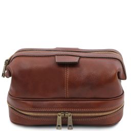 Jacob Leather Toilet bag Brown TL142204