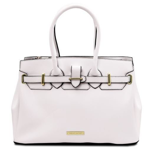 TL Bag Handtasche aus Leder Weiß TL142174