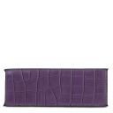 Afrodite Handtasche aus Leder mit Kroko-Prägung Purple TL142300