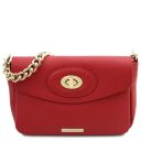 TL Bag Leather Shoulder bag Lipstick Red TL142288