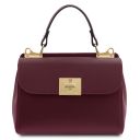 Armonia Leather Handbag Bordeaux TL142286