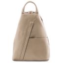 Shanghai Soft Leather Backpack Light Taupe TL141881