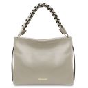 TL Bag Sac Bandoulière en Cuir Souple Gris clair TL142292