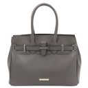 TL Bag Leather Handbag Grey TL142174