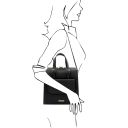TL Bag Sac à dos Pour Femme en Cuir Noir TL142211
