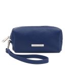 TL Bag Trousse in Pelle Morbida Blu scuro TL142315