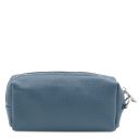 TL Bag Soft Leather Toiletry Case Light Blue TL142315