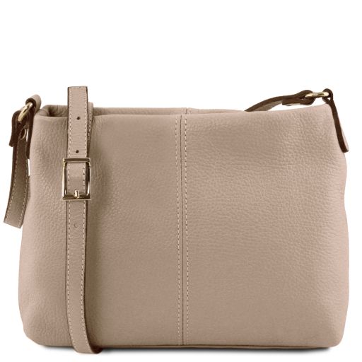 TL Bag Soft Leather Shoulder bag Светлый серо-коричневый TL141720