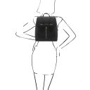 TL Bag Leather Backpack for Women Black TL142281