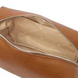 TL Bag Beauty Case in Pelle Morbida Cognac TL142324