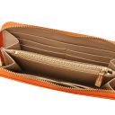 Eris Exclusive zip Around Leather Wallet Orange TL142318