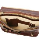 Siena Leather Messenger bag 2 Compartments Brown TL142243