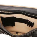 Siena Cartable en Cuir Avec 2 Compartiments Noir TL142243