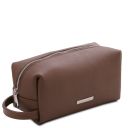 TL Bag Soft Leather Toilet bag Темный серо-коричневый TL142324