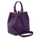 Minerva Borsa Secchiello in Pelle Viola TL142145