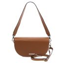 TL Bag Umhängetasche aus Leder Cognac TL142310