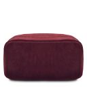 TL Bag Beuteltasche aus Wildleder mit Dekorativen Fransen Bordeaux TL142291