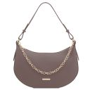 Laura Leather Shoulder bag Grey TL142227