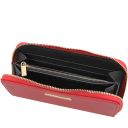 Eris Exclusive zip Around Leather Wallet Lipstick Red TL142318